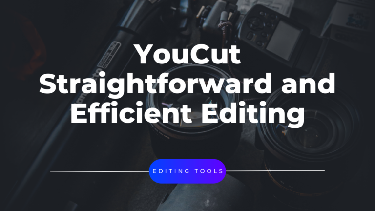 Youcut video editing software